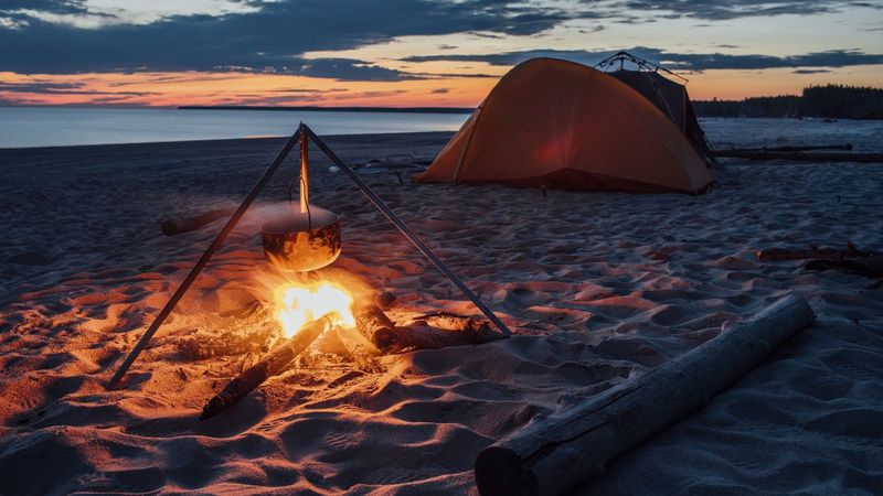 camping 🏕 beach ⛱️