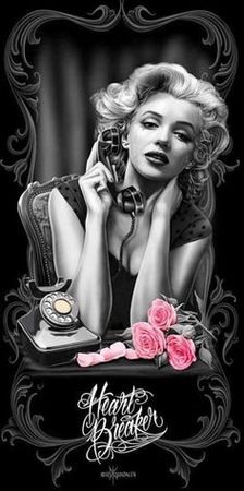 Black & White Model Pink Roses