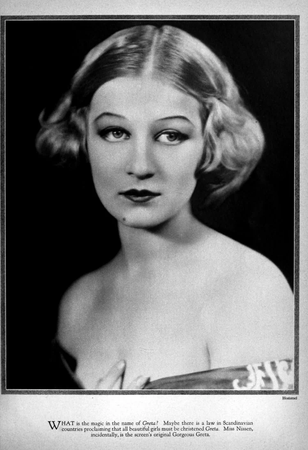 Greta Nissen 1920s movies