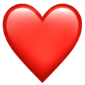 ❤️ Red Heart Emoji (Apple)