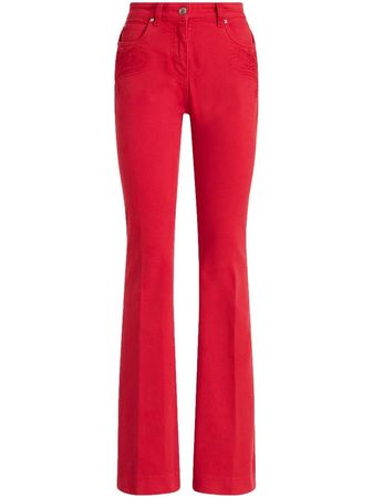 ETRO Embroidered straight-leg Jeans