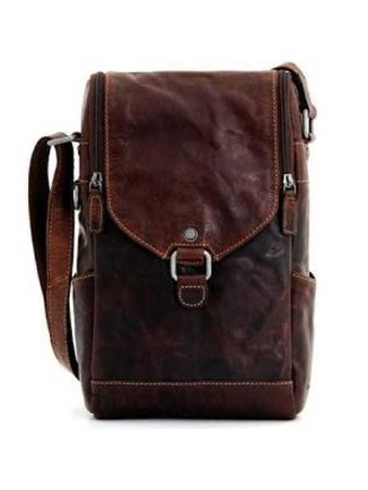 Voyager Leather Messenger Bag