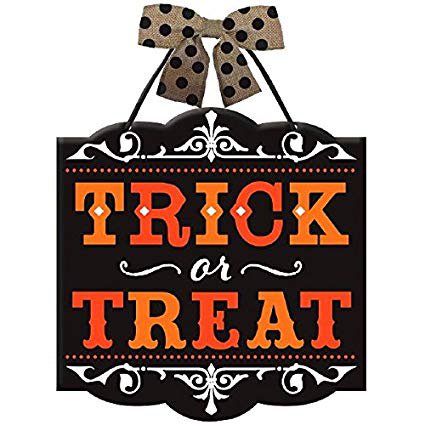 Amazon.com: Amscan Trick or Treat Hanging Sign: Toys & Games