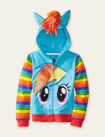 Toddler Rainbow Unicorn Wings Hooded Zip Jacket