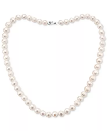 EFFY Collection EFFY® White Cultured Freshwater Pearl (7 mm) 18" Statement Necklace