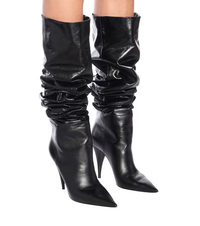 Kiki 100 Leather Knee-High Boots | Saint Laurent - Mytheresa