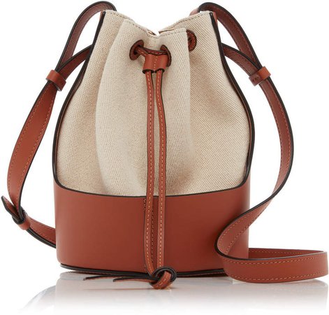 Loewe Small Balloon Two-Tone Canvas Shoulder Bag