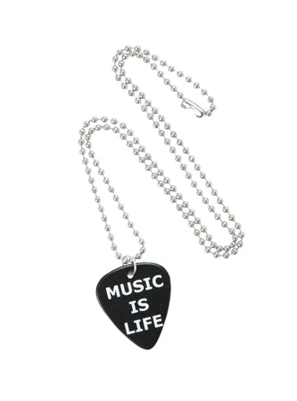 Music Is Life Pick Necklace