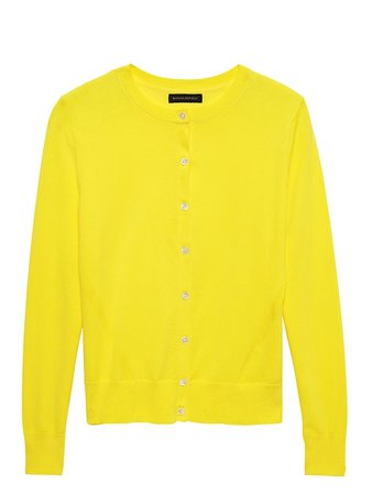 Stretch-Cotton Cardigan Sweater | Banana Republic