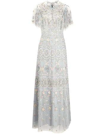 Needle & Thread Floral Embroidered Tulle Gown - Farfetch
