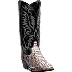 Laredo Genuine Python Snake Skin & Leather Men's Western Boots