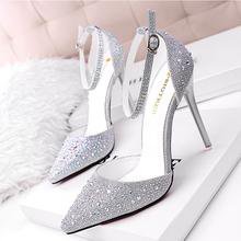 Fashion Sexy High Heels Shoes with Silver Rhinestone – The Perfect Match