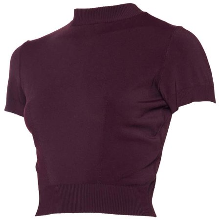 The Perfect 1990s Alaia Cropped T-Shirt For Sale at 1stdibs