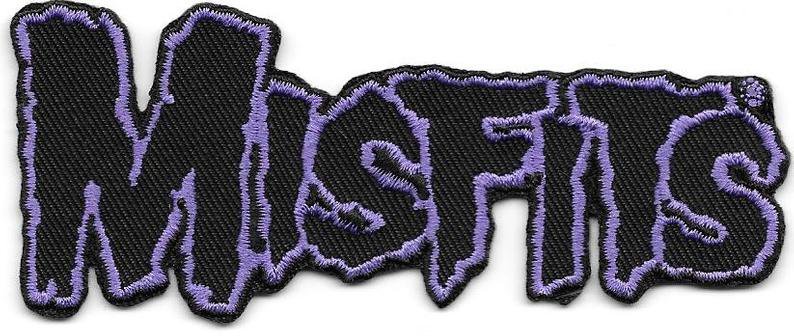Misfits Black with Purple Logo Patch Iron On Applique | Etsy