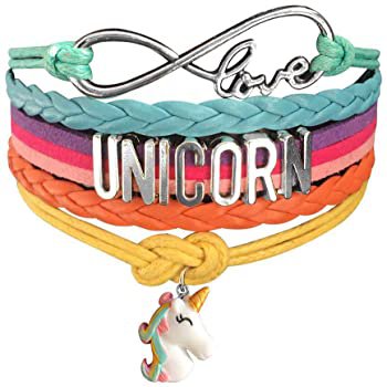 Amazon.com | Unicorn Gifts for Girls - Unicorn Drawstring Backpack/Makeup Bag/Bracelet/Inspirational Necklace/Hair Ties (White Star Unicorn) | Drawstring Bags