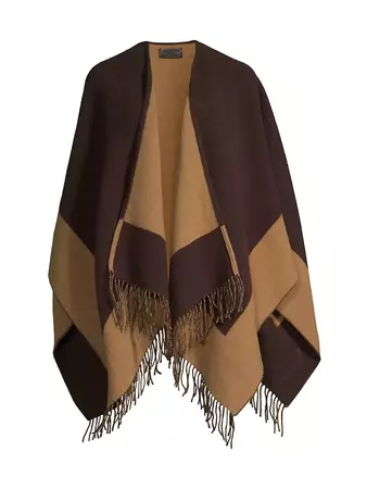 rag & bone Highlands Wool Blend Reversible Poncho | Saks Fifth Avenue
