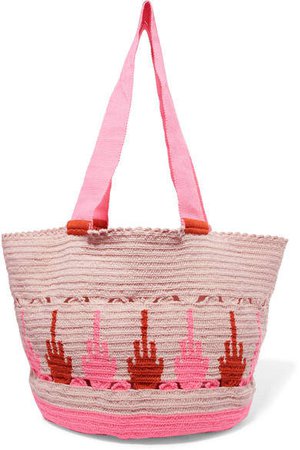Sophie Anderson Woven Tote - Pink