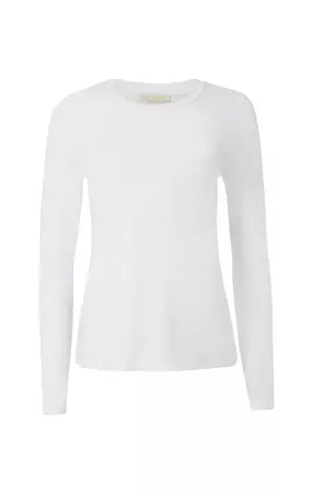 Buy Clever-Wht Long-Sleeve Jersey Top online - Etcetera