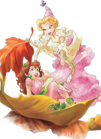 Disney Fairies Illustration Queen Clarion and Prilla