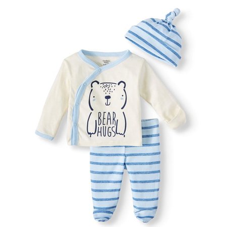 Gerber - Gerber Baby Boy Organic Cotton Take Me Home Outfit Set, 3-Piece - Walmart.com - Walmart.com