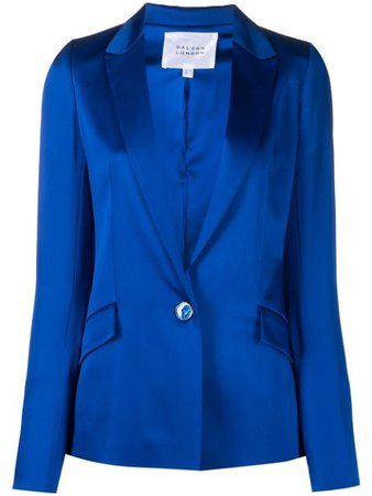 Galvan single-breasted satin blazer blue JK7022 - Farfetch