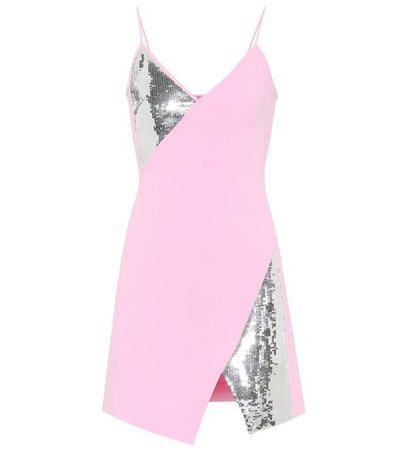 pink silver dress