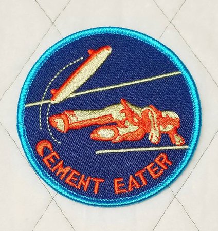 Vintage Skateboard Patch Cement Eater Embroidered Iron On | Etsy