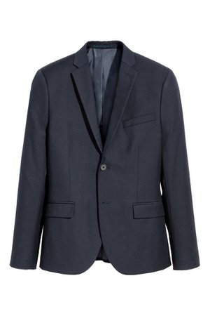 Jacket Slim fit - Dark blue - | H&M GB