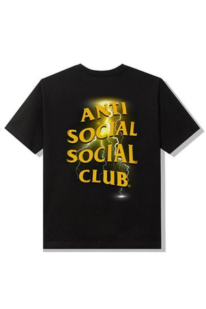 Anti Social Social Club Twista Black Yellow Tee | Urban Outfitters