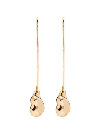 Rejina Pyo Baroque Gold-Plated Drop Earrings Ss20 | Farfetch.com
