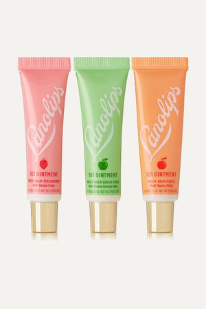 Colorless Lano 101 Ointment Multi-Balm Fruities Trio, 3 x 10g | Lano - lips hands all over | NET-A-PORTER