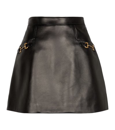 Gucci - Leather miniskirt