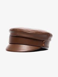 brown baker boy hat leather - Google Search