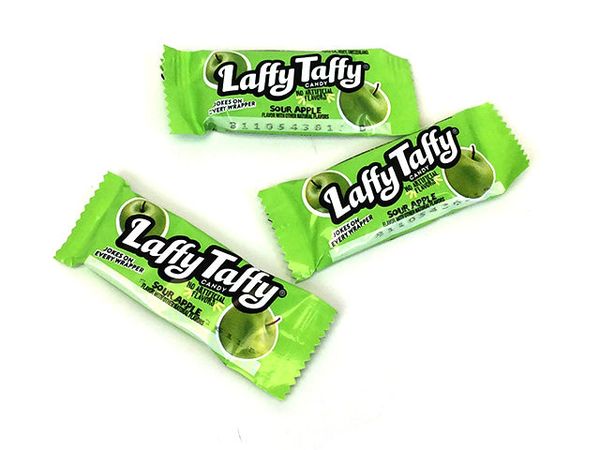 Sour Apple Laffy Taffy bite-size | OldTimeCandy.com