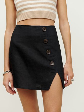 Taylor Linen Skirt - Mini Linen | Reformation
