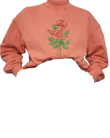 pink rose sweater png