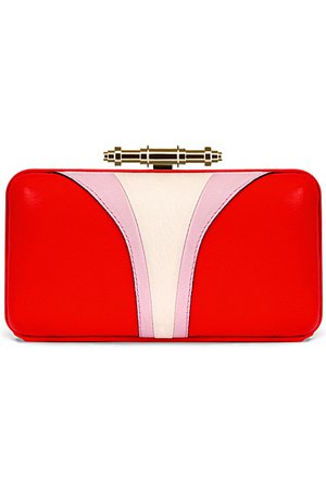 pink red clutch givenchy