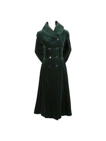 green velvet coat