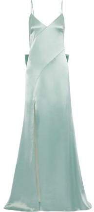 Eileen Bow-embellished Duchesse-satin Gown