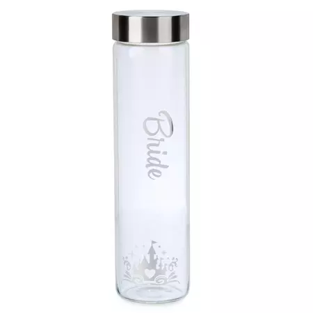 Disney's Fairy Tale Weddings Collection ''Bride'' Glass Water Bottle | shopDisney