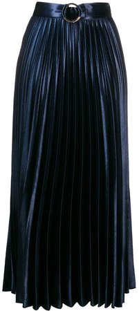 Paris metallic pleated skirt