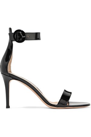 Gianvito Rossi | Portofino 85 patent-leather sandals | NET-A-PORTER.COM