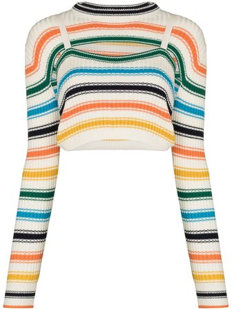 Rosie Assoulin Thousand In One Ways stripe-pattern Jumper - Farfetch