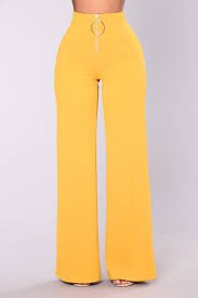 Fashion Nova Yellow Pants