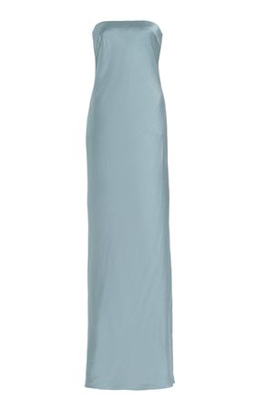 Satin Tie Back Strapless Maxi Dress By Third Form | Moda Operandi