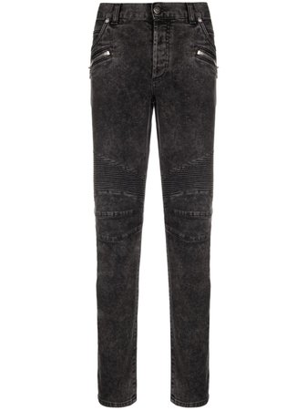Balmain ribbed tapered jeans - FARFETCH