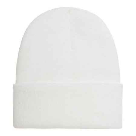 white knit hat