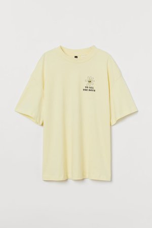 Printed T-shirt - Yellow