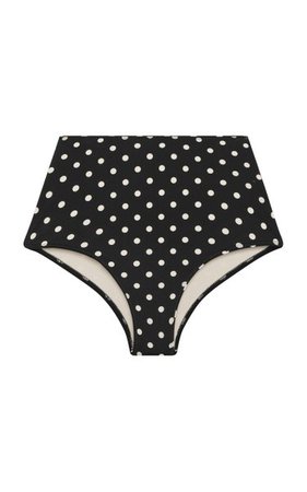 Staple Polka-Dot Hi-Rise Bikini Bottom By Peony | Moda Operandi