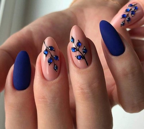 ﻿﻿​dark blue nails - Google Search